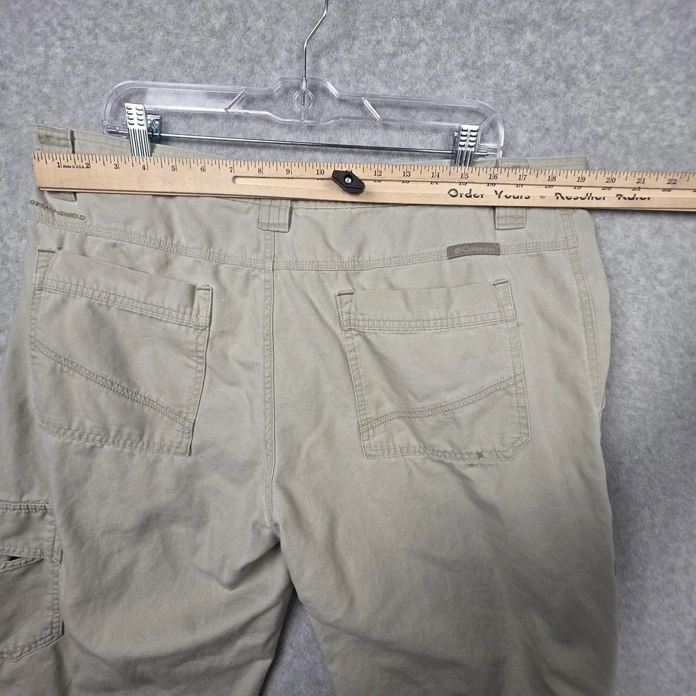 Columbia Cargo Pants‎ Mens 38x30 Beige Canvas Relaxed Fit Outdoor Hiking